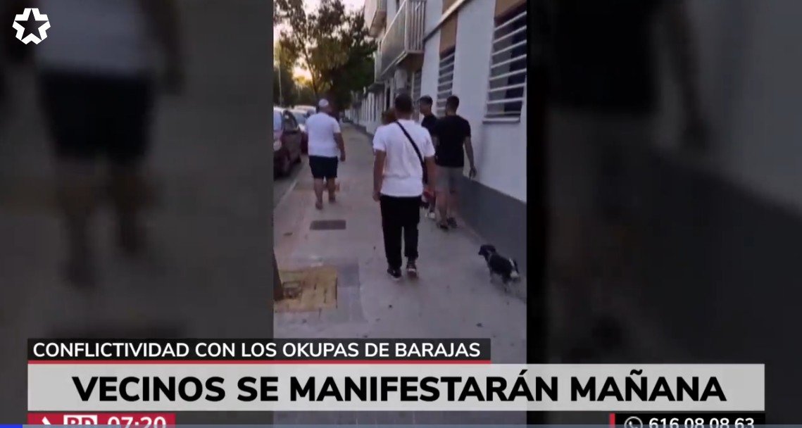 Patrullas vecinales en Barajas por la ocupación de un edificio: “El barrio ha estallado”