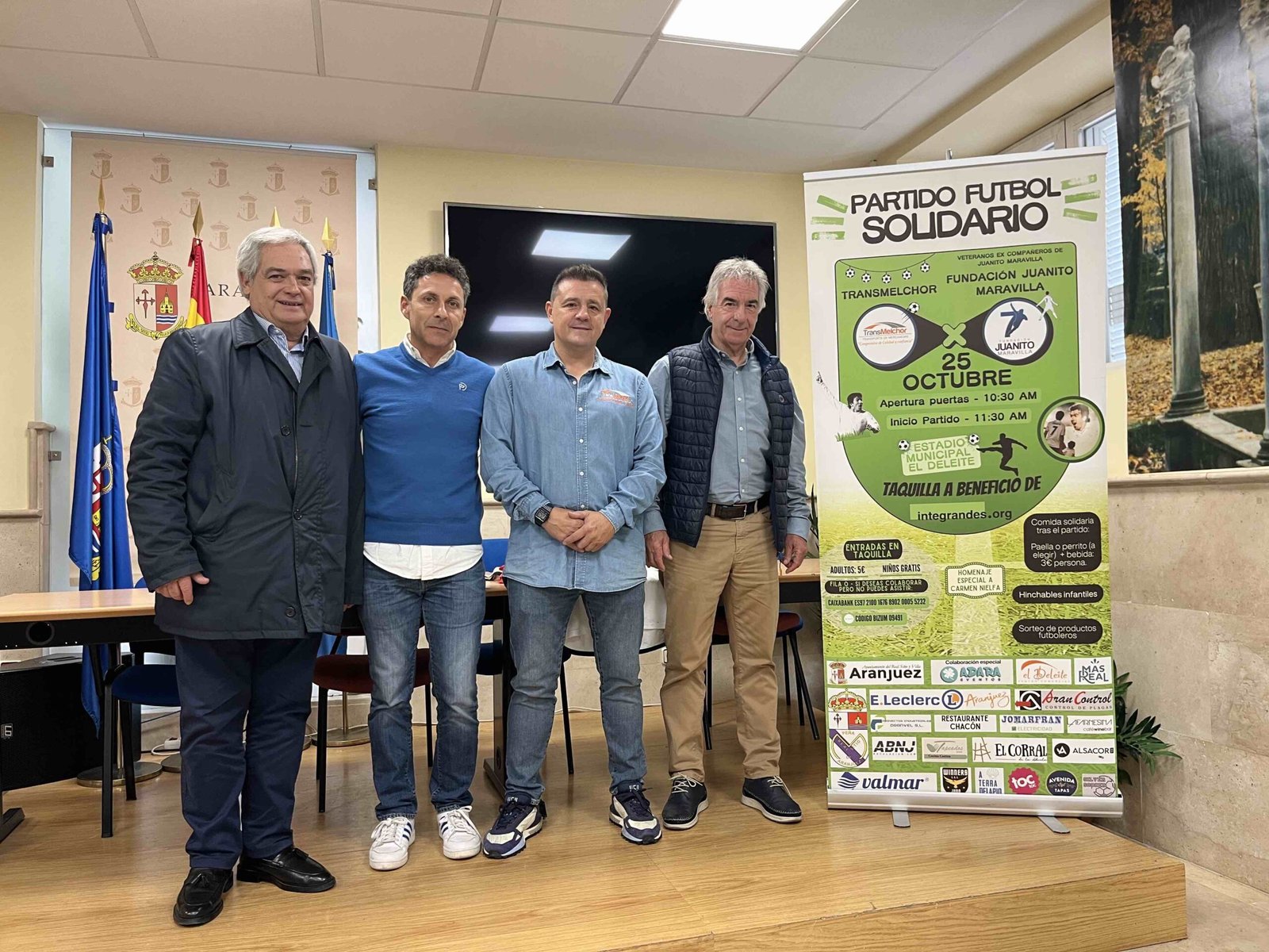 EL ESTADIO ‘EL DELEITE’ ACOGE UN PARTIDO DE FÚTBOL SOLIDARIO ENTRE LA FUNDACIÓN JUANITO MARAVILLA Y TRANSMELCHOR A BENEFICIO DE INTENGRANDES