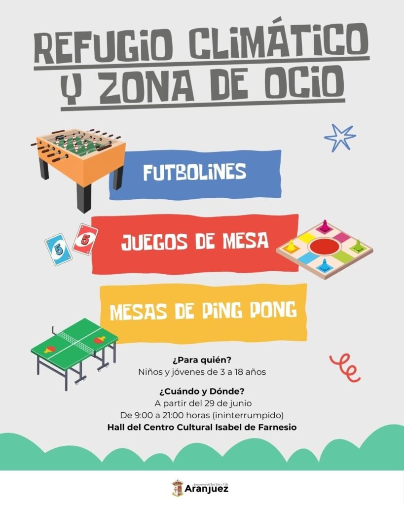 EL CENTRO CULTURAL ISABEL DE FARNESIO AMPLÍA SU OFERTA COMO REFUGIO CLIMÁTICO CON UNA NUEVA ZONA DE OCIO PARA NIÑOS Y JÓVENES